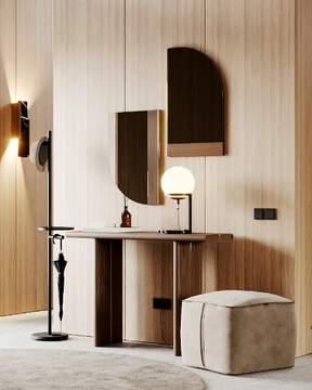 FORTH - Wall-mounted wooden mirror by Laskasas - view 3