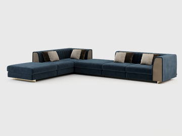 HARRY - Sectional fabric sofa by Laskasas - view 2