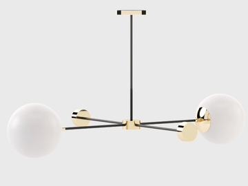 JANIS - Glass and Stainless Steel pendant lamp by Laskasas - view 2