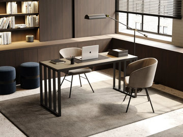 KAMPALA - Rectangular wooden writing desk by Laskasas - view 3