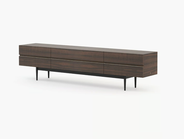 LAGOS - Low wooden TV cabinet with drawers by Laskasas - view 3