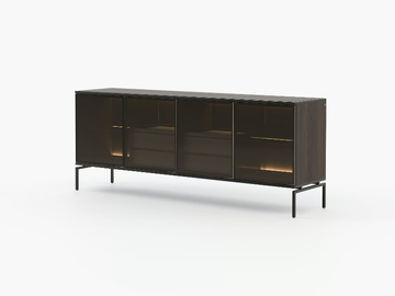 AUSTEN - Wood and glass sideboard by Laskasas - view 2