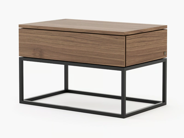 MALÉ - Rectangular wooden bedside table with drawers by Laskasas - view 2