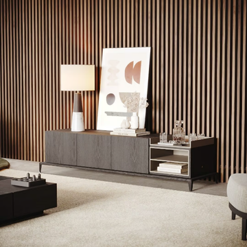 MILOS - Wooden TV cabinet with doors by Laskasas - view 3
