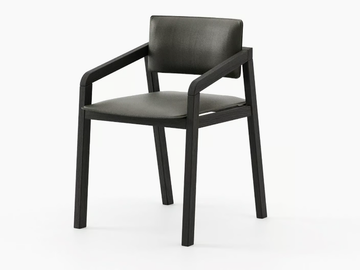 MULL - Wooden chair with integrated cushion by Laskasas - view 2