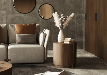 RIGA - Round wooden coffee table for living room by Laskasas - view 3