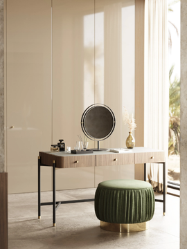 ROSIE - Stainless steel and wood dressing table by Laskasas - view 3