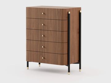 ROSIE - Walnut chest of drawers by Laskasas - view 2