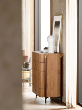 ROSIE - Walnut chest of drawers by Laskasas - view 3