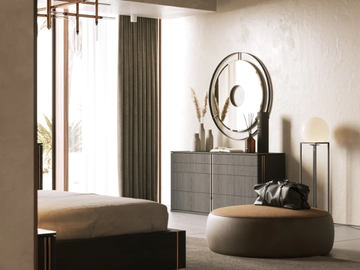 TANNY - Round framed wall-mounted mirror by Laskasas - view 3