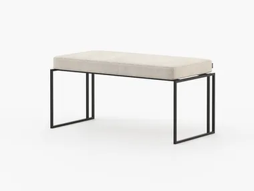 ACHILLES - Upholstered fabric bench by Laskasas - view 2