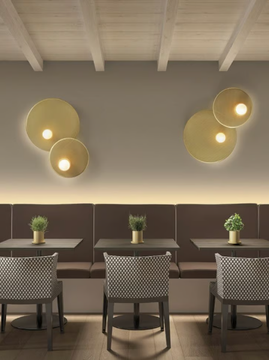TRIP DOUBLE - Aluminium and steel wall light by LedsC4 - view 3