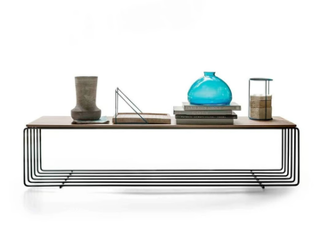 FENCE - Walnut bench by Lema - view 2