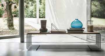 FENCE - Walnut bench by Lema - view 3