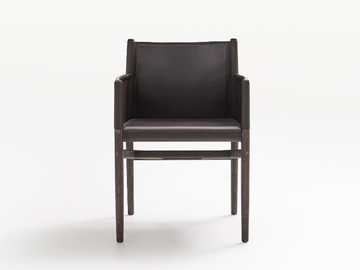AYON - Tanned leather chair by Lema - view 3