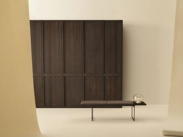 DOMO - Wooden wardrobe by Lema - view 2