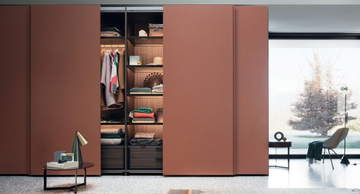 TEXT - Custom wardrobe with sliding doors by Lema - view 3