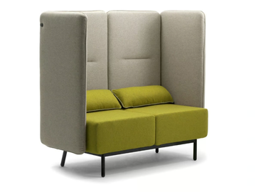 AROUND - 2 seater fireproof fabric sofa with USB socket by Leyform - view 2