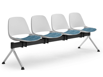 COSMO - Freestanding polypropylene beam seating by Leyform - view 2