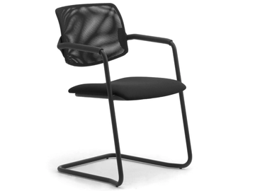 LAILA - Cantilever steel and fabric chair by Leyform - view 3