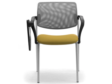 LAILA - Steel and fabric training chair with armrests by Leyform - view 3