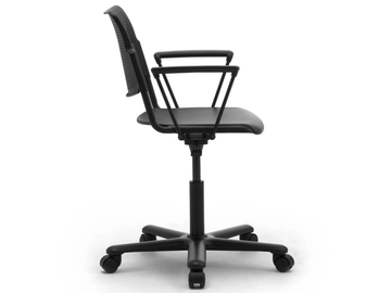 LAMIA - Polypropylene office chair with armrests with 5-Spoke base by Leyform - view 3