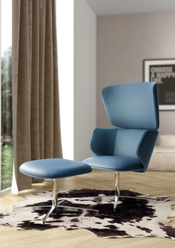 ALISÈ LOUNGE - Swivel fabric lobby chair by Leyform - view 3