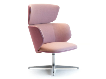 ALISÈ LOUNGE - Swivel fabric lobby chair by Leyform - view 2