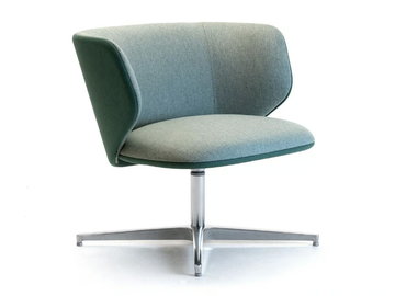 ALISÈ LOUNGE - Swivel fabric lobby chair by Leyform - view 2