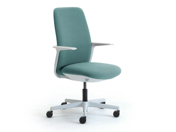 AURA - Swivel fabric executive chair by Leyform - view 2