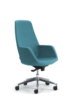 GAIA - High-back swivel fabric office chair by Leyform - view 3