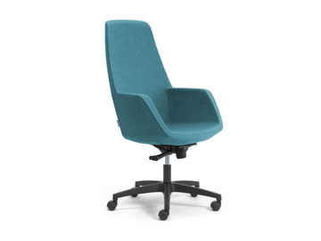 GAIA - High-back swivel fabric office chair by Leyform - view 2