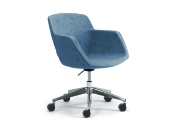 GAIA - Swivel leather office chair by Leyform - view 2