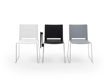 ILIKE - Polypropylene training chair with writing tablet by Leyform - view 3