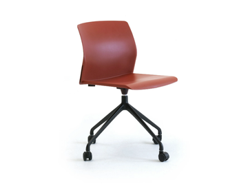 OCEAN - Recycled plastic office chair with castors by Leyform - view 2