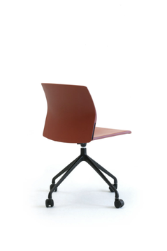 OCEAN - Recycled plastic office chair with castors by Leyform - view 3