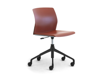 OCEAN - Recycled plastic office chair with 5-Spoke base by Leyform - view 2