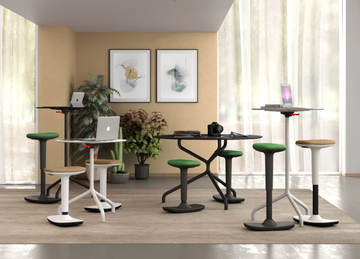 TWIST - Rocker rubber office stool by Leyform - view 3