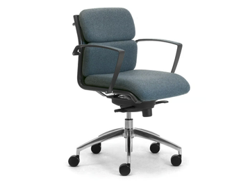 ORIGAMI MASTER - Fabric office chair with armrests with 5-Spoke base by Leyform - view 2