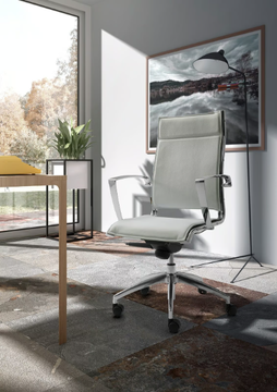 ORIGAMI X - Fabric office chair with armrests with 5-Spoke base by Leyform - view 3