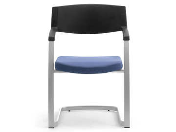 TIME - Cantilever steel, fabric and polypropylene chair by Leyform - view 3