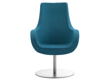 VICTORIA - Swivel wool easy chair with armrests by Leyform - view 3