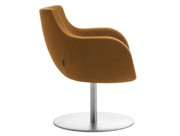VICTORIA - Swivel wool easy chair with armrests by Leyform - view 3