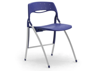 ARCADE - Folding open back polypropylene and steel chair by Leyform - view 2