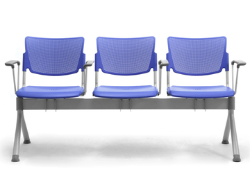 LAMIA - Freestanding steel and polypropylene beam seating by Leyform - view 2