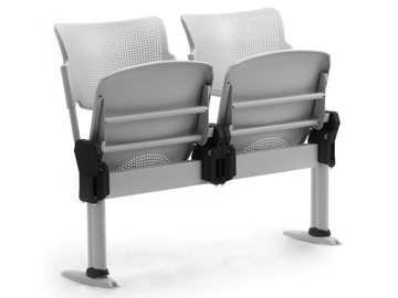LAMIA - Freestanding steel and polypropylene beam seating by Leyform - view 2