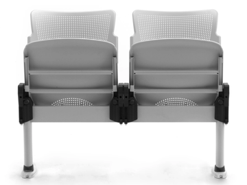 LAMIA - Freestanding steel and polypropylene beam seating by Leyform - view 3