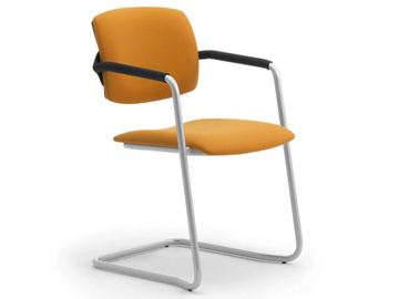 LAILA - Cantilever steel and fabric chair by Leyform - view 2