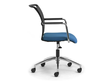 COMETA - Swivel fabric office chair with armrests by Leyform - view 3