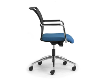 COMETA - Swivel fabric office chair with armrests by Leyform - view 2